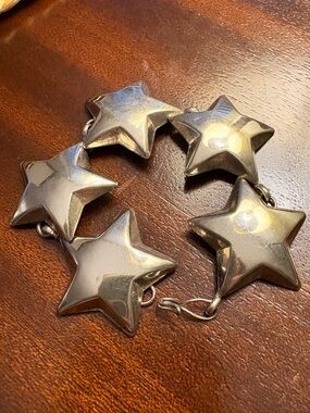 Silver Star Link Bracelet
